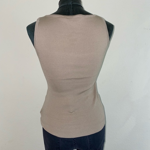 Michael Kors Collection Cashmere Scoop Neck Tank Top - Picture 6 of 10